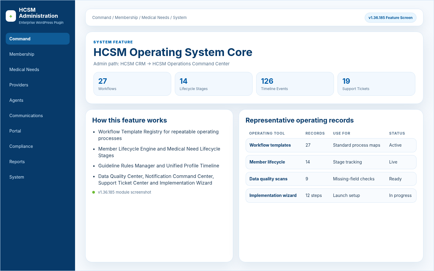 HCSM Operating System Core