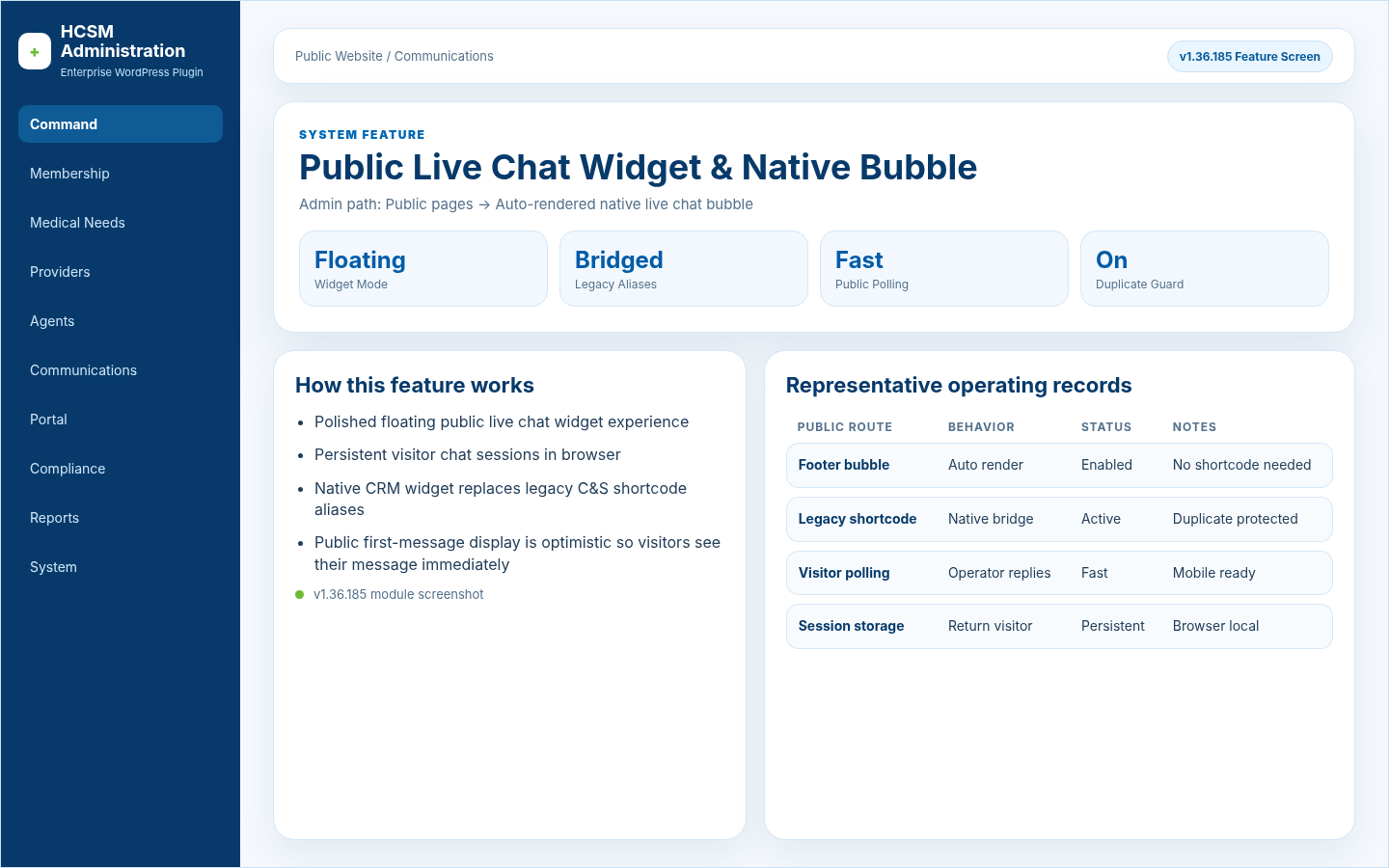 Public Live Chat Widget & Native Bubble