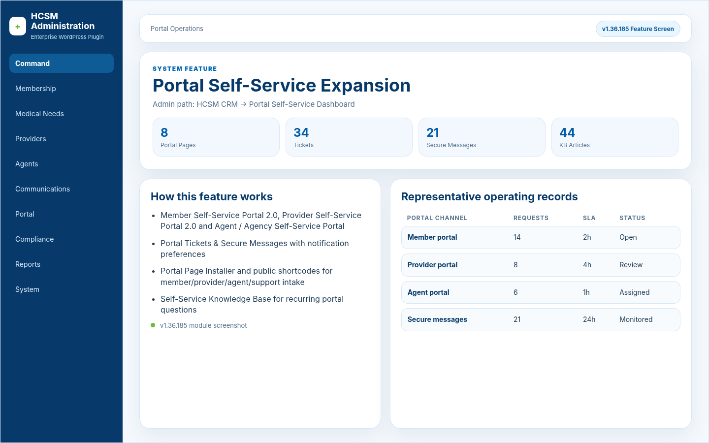 Portal Self-Service Expansion