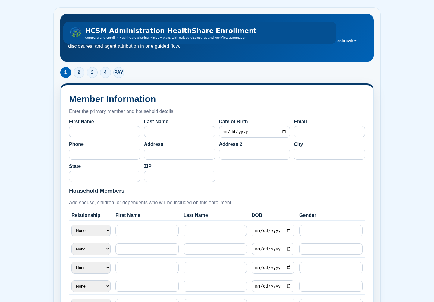 HCSM WordPress plugin enrollment screenshot HCSM WordPress plugin enrollment screenshot